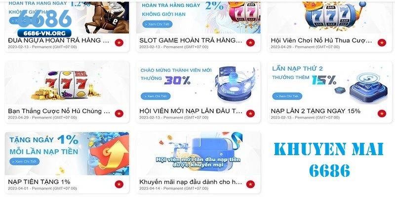 Hướng dẫn 6686 nhận khuyến mãi cho tân binh